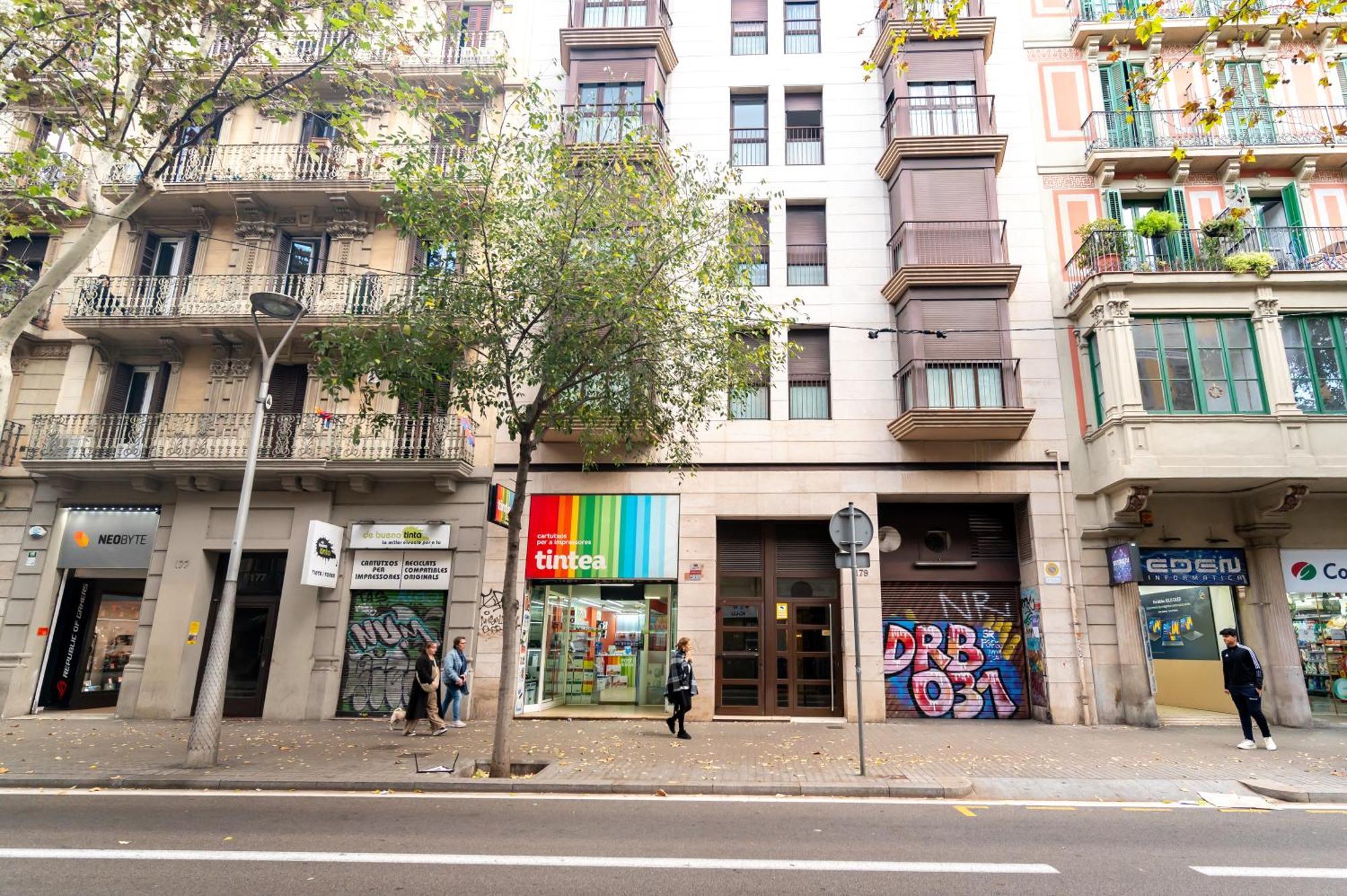 Appartamento Comfy Downtown + Private Terrace Barcellona Esterno foto