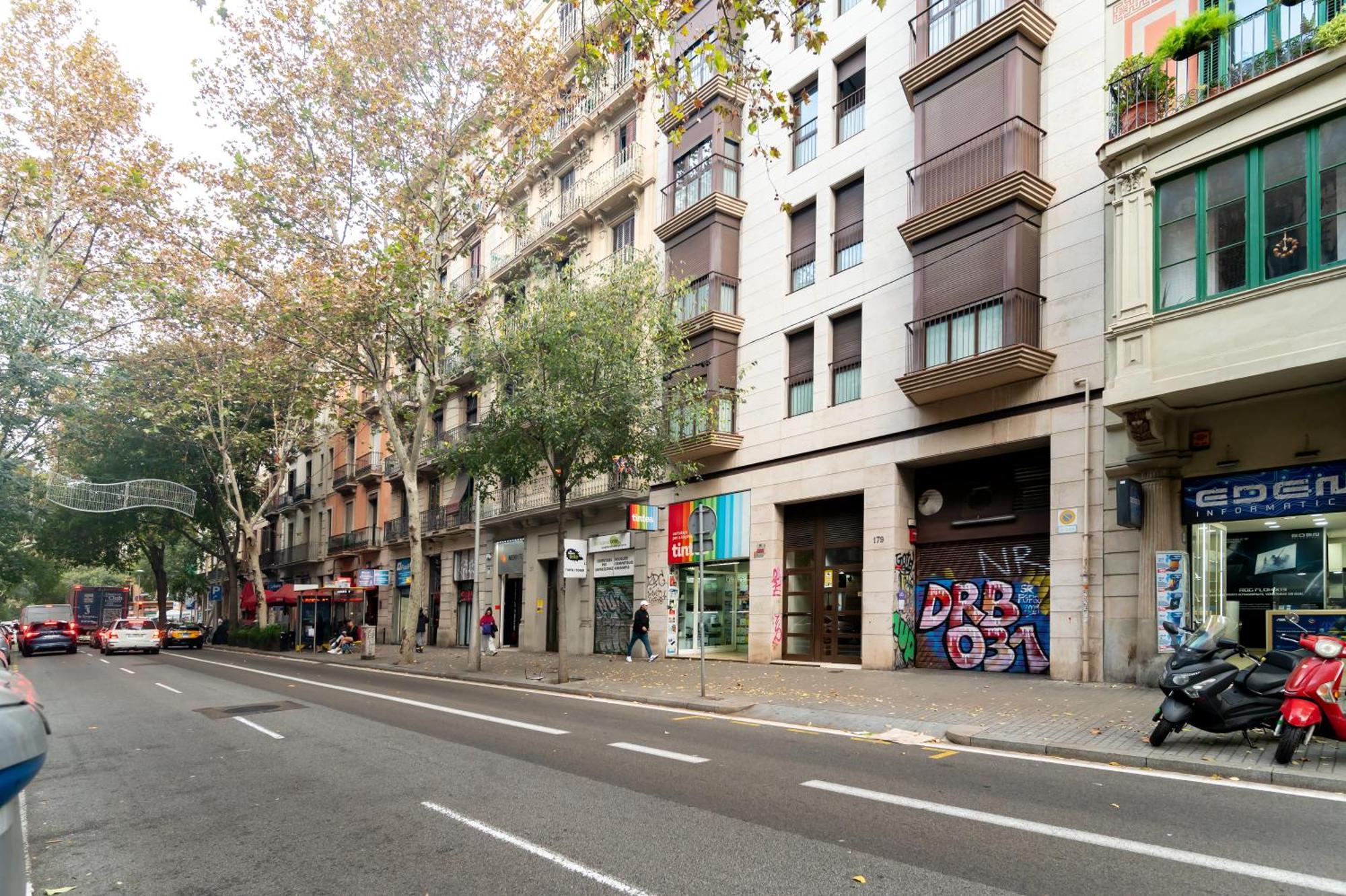 Appartamento Comfy Downtown + Private Terrace Barcellona Esterno foto
